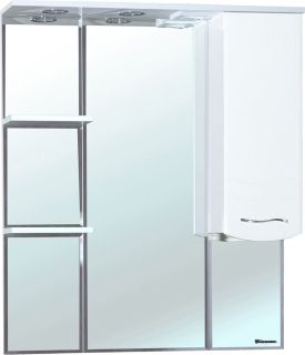 Зеркало-шкаф с подсветкой Bellezza Мари 85см правый белый 00000001173